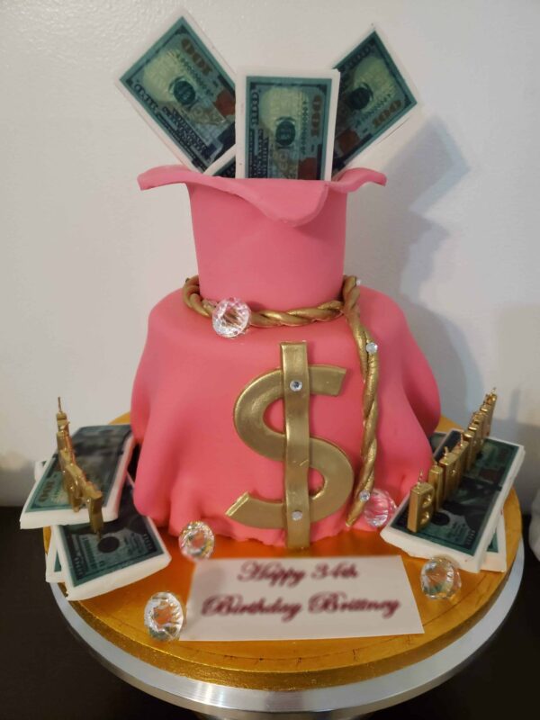 Luxury Money Bag Cake