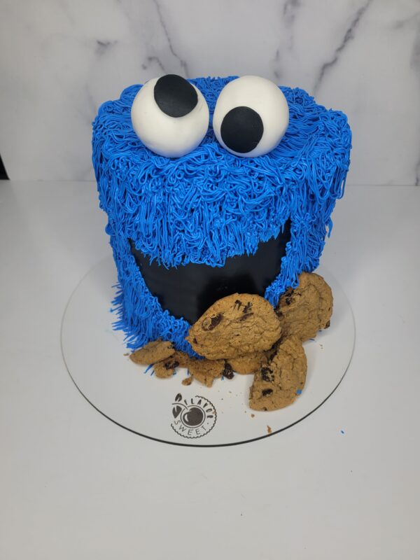 Cookie Monster Birthday Cake